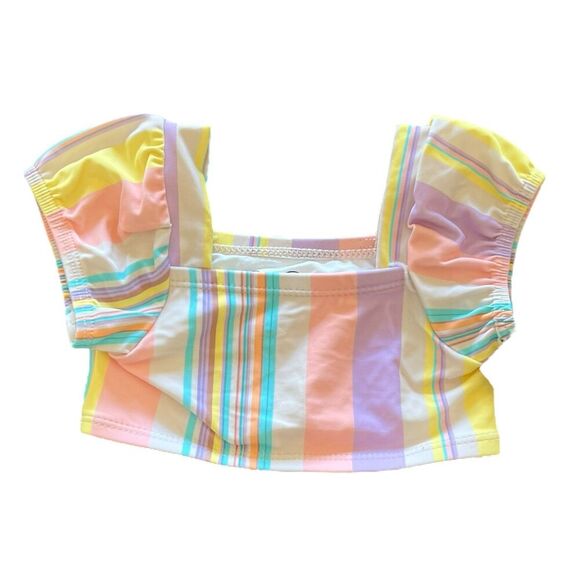 Jessica Simpson Colorful Striped Bikini Swim Top Baby 12 M - Picture 1 of 2